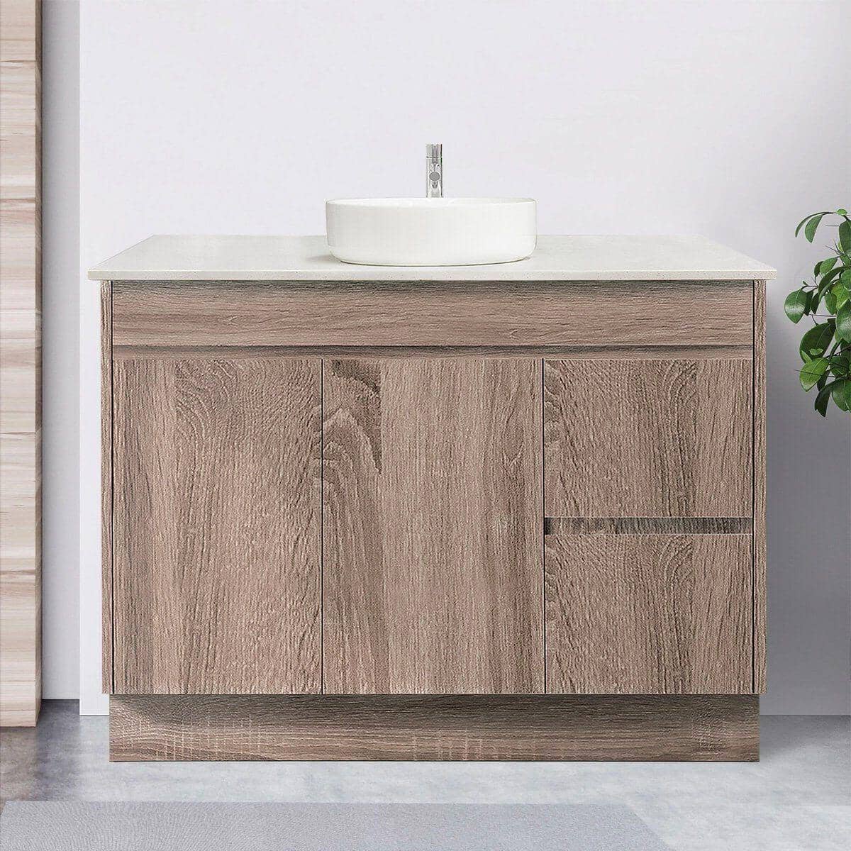 LOGAN 1200mm Timber Floor Standing Bathroom Vanity Right Hand Side Vanities Arova 