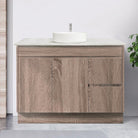 LOGAN 120cm Timber Bathroom Vanity Vanities & Mirrors Arova Bliss Quartz Stone Top Drawer on Right CB1108N-Round Gloss White Basin