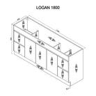 LOGAN 180cm Timber Bathroom Vanity Vanities & Mirrors Arova 