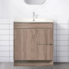 LOGAN 75cm Timber Vanity Vanities & Mirrors Arova Ceramic Top Drawer on Right -