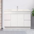 LUCA 120cm Single Bowl Bathroom Vanity Vanities & Mirrors Arova Ceramic Top - 