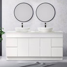 LUCA 180cm Bathroom Vanity - Stone Top Vanities & Mirrors Arova Bliss Speckled Stone Top 2 x CB1201N-Square Gloss White Basin 