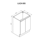 LUCA 60cm Bathroom Vanity Vanities & Mirrors Arova 