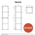 LUCA Tallboy Bathroom Cabinet Vanities & Mirrors Arova 