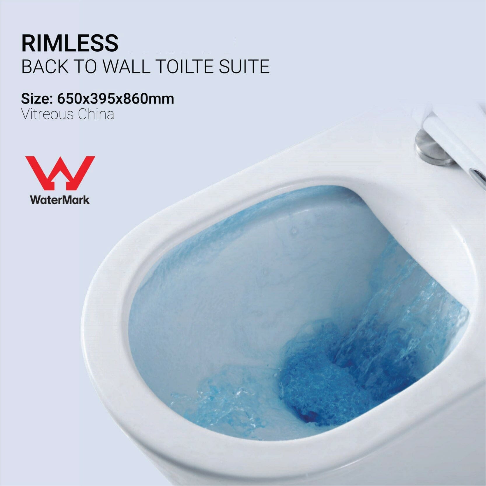 Luca65 Back to Wall Rimless Toilet Suite Toilets Arova 