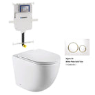 Max57 Rimless Tornado Floor Mount Toilet Pan Packaging - Geberit Sigma 8 Cistern & Button Toilets Arova Geberit Sigma 8 In Wall Toilet cistern - 109.795.00.1 Sigma 20 White Plate Gold Trim - 115.882.KK.1 