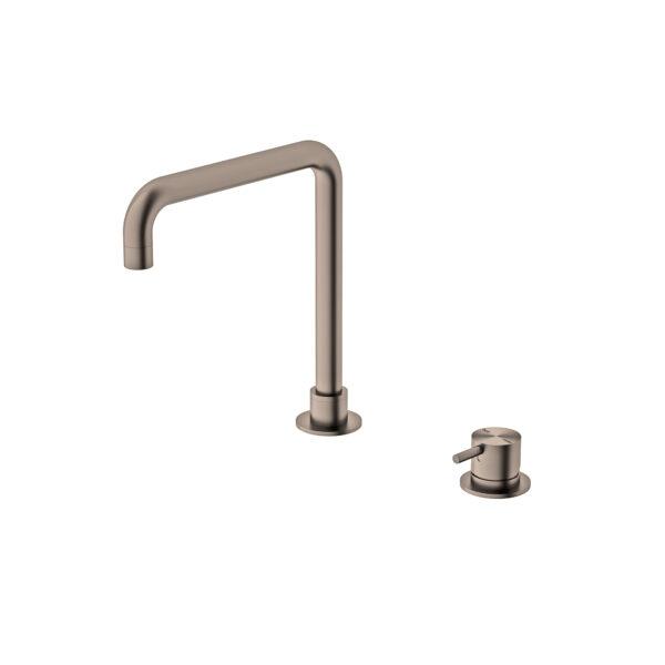 MECCA Hob Basin Mixer Square Spout Brushed Bronze YSW2219-01C-BZ Tapware Nero 