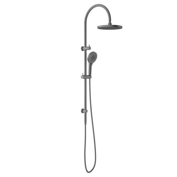 Mecca/Dolce Twin Shower with Opal Shower Gun Metal showers Nero 