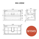 Mia 120cm Wall Hung Single Vanity Vanities & Mirrors Arova 