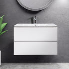 Mia 75cm Wall Hung Vanity Vanities & Mirrors Arova Ceramic Top - 