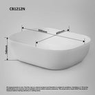 MICA 50 Above Counter Basin Gloss White Basins Arova Kitchens & Bathrooms 