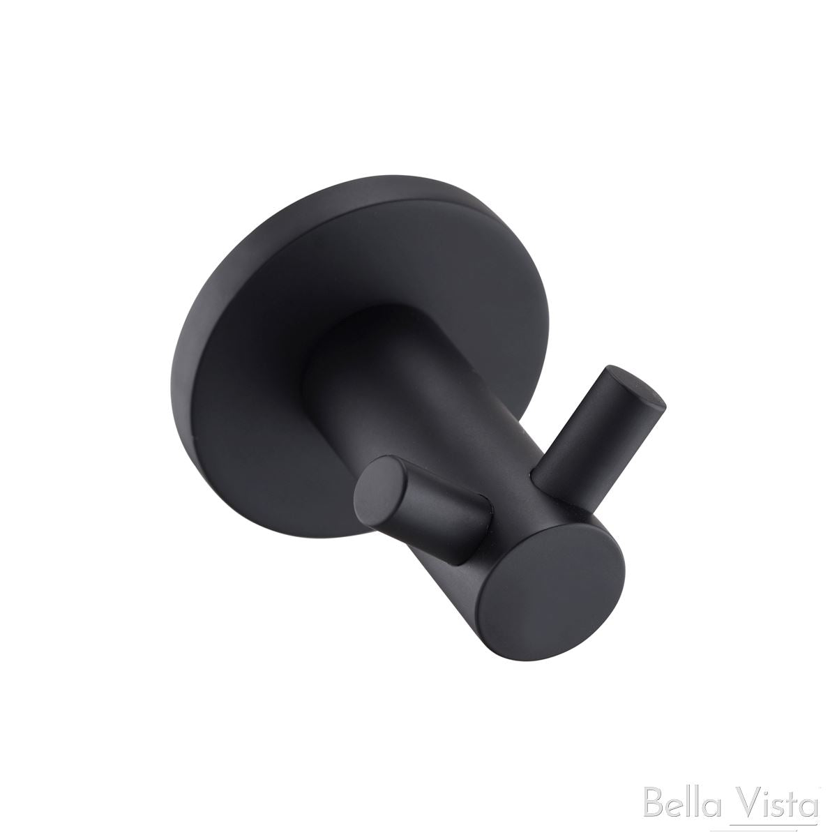 Mica Double Robe Hook Accessories Bella Vista Black 