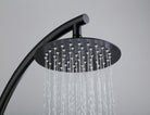 Mica Round Twin Shower Stylish Rail Matt Black showers Arova 