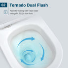 Mica Wall Faced Tornado Flush Toilet Suite Toilets Arova 