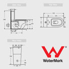 Mica Wall Faced Tornado Flush Toilet Suite Toilets Arova 