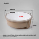 MOSA 42 Under Counter Round Basin Basins Arova 