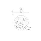 Nero 250mm Round Shower Head Brushed Gold showers Nero 