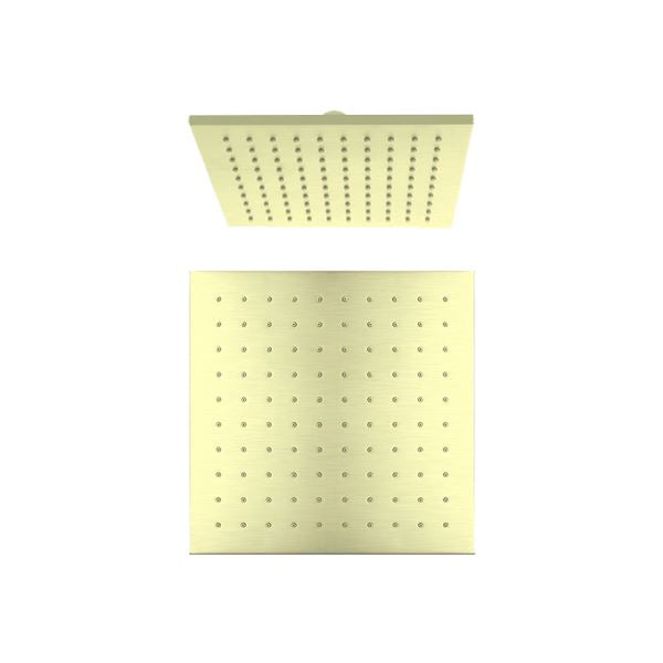 NERO 250mm Square Shower Head Brushed Gold Showers Nero 