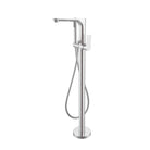 Nero BIANCA Floor Standing Bath Mixer with Hand Shower BRUSHED NICKEL YSW3215-03A-BN Tapware Nero 