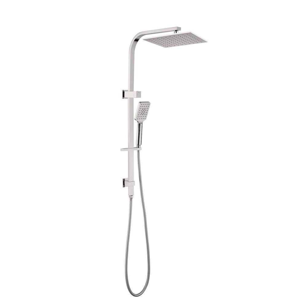 Nero Celia 250mm Square Shower Set Brushed Nickel Showers Nero 