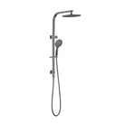 Nero Dolce 250mm Round Twin Shower Gun Metal showers Nero 