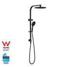 Nero Dolce 250mm Round Twin Shower Matt Black showers Nero 