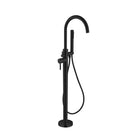 Nero Dolce Round Floormount Mixer With Handshower MATTE BLACK - YSW2109-03A-MB Showers Nero 