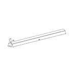 Nero Half Round Water Seal Rail 750mm Brushed Bronze - NRSH401BZ Showers NERO 