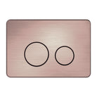 Nero in Wall Toilet Push Plate Toilets Nero Brushed Bronze 