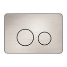 Nero in Wall Toilet Push Plate Toilets Nero Brushed Nickel 