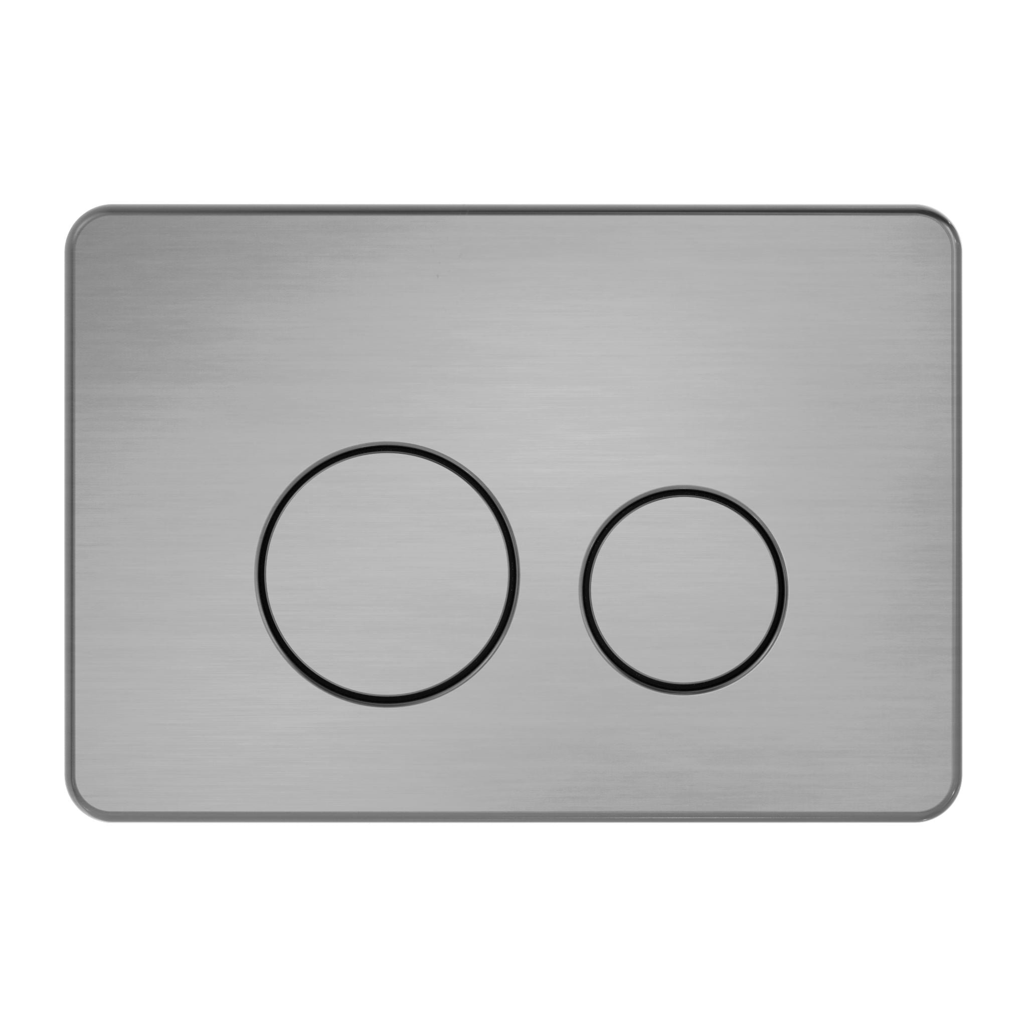 Nero in Wall Toilet Push Plate Toilets Nero Gun Metal 