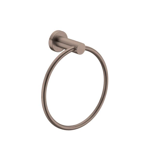 Nero Mecca Hand Towel Ring Brushed Bronze 1980-BZ Accessories Nero 