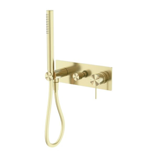 Nero MECCA Shower Mixer Divertor System Brushed Gold Tapware Nero 