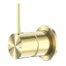 Nero MECCA Shower Mixer Handle Up BRUSHED GOLD Tapware Nero 60mm 