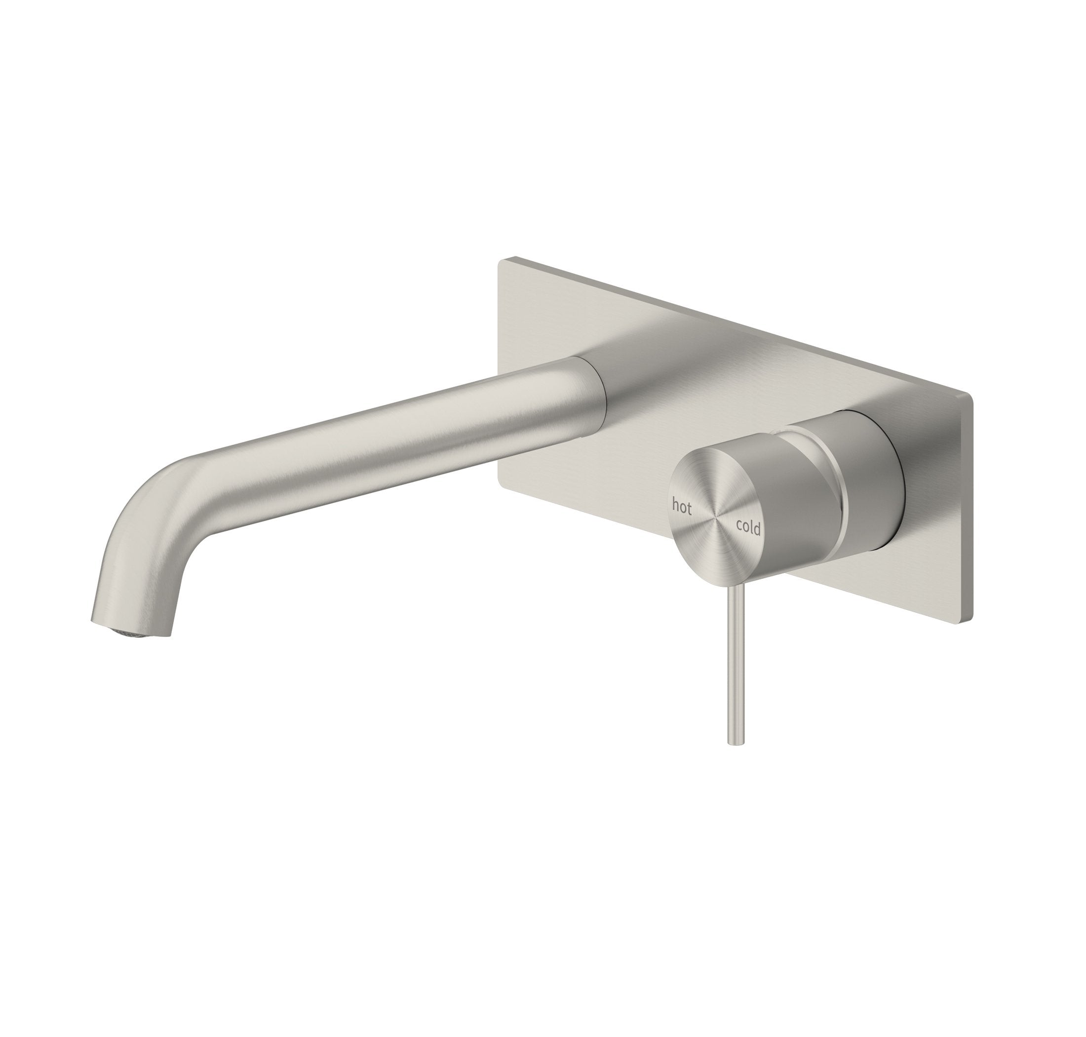 Nero MECCA Wall Basin Mixer 160MM BRUSHED NICKEL YSW2219-07A-BN Tapware Nero 