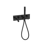 Nero MECCA Wall Mount Bath Mixer with Handshow MATTE BLACK YSW2219-03D-MB Tapware Nero 