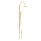 Nero Mecca/Dolce Twin Shower with Air Shower Brushed Gold showers Nero 