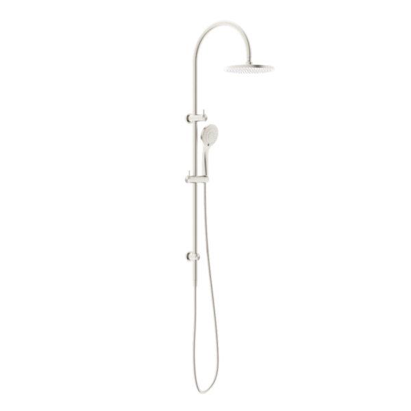 Nero Mecca/Dolce Twin Shower with Air Shower Brushed Nickel showers Nero 