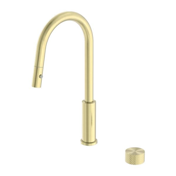 Nero OPAL Progressive Pull Out Kitchen Set BRUSHED GOLD Tapware Nero 