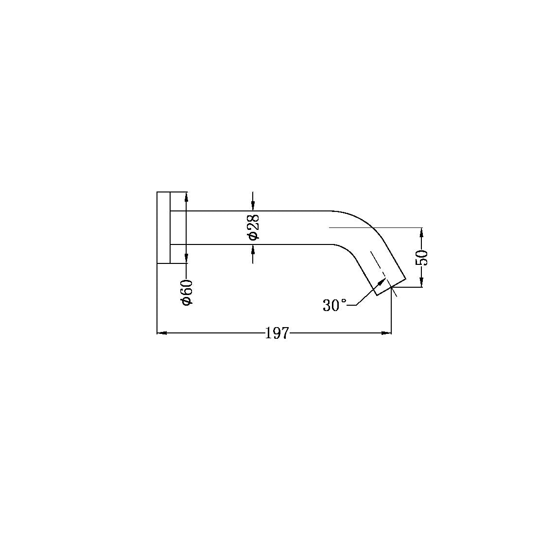 Nero Wall Mount Sensor Tap Brushed Nickel Tapware Nero 