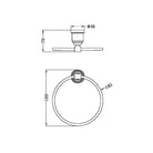 Nero York Towel Ring Chrome 6980-CH Accessories Nero 