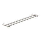 New MECCA Double Towel Rail 600MM Brushed Nickel 2324D-BN Accessories Nero 