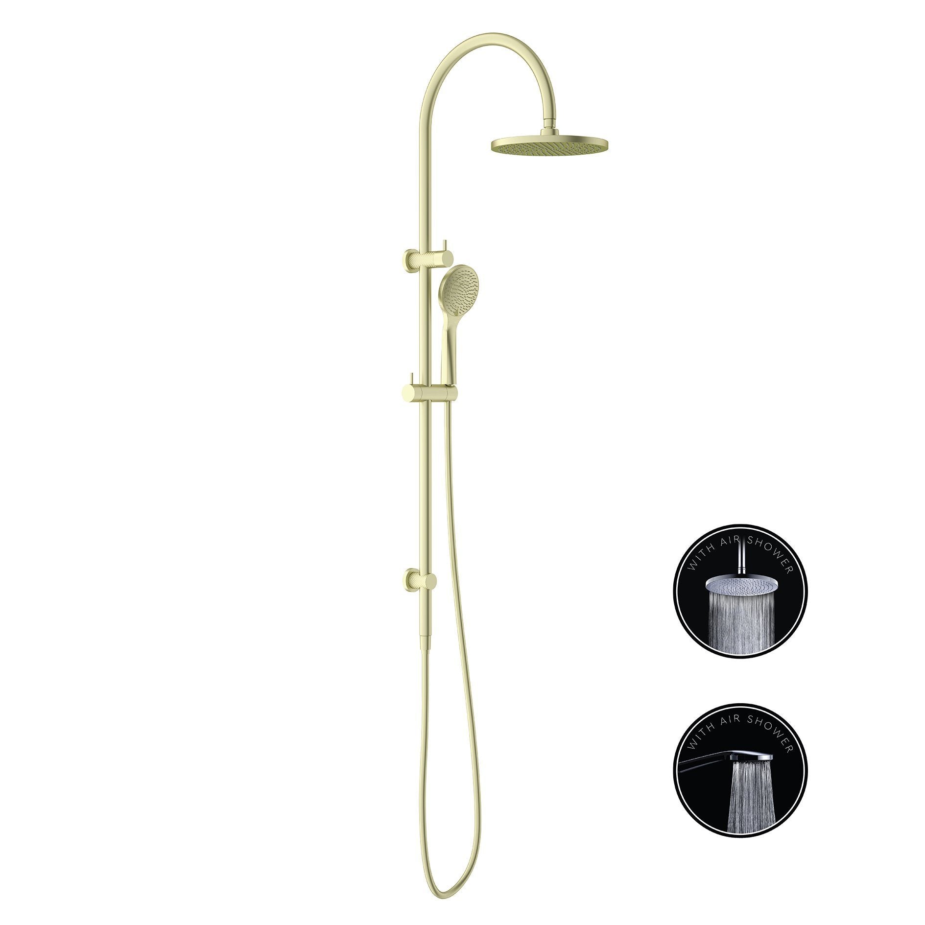 Opal Shower Set Brushed Gold YSW2519-05B-BG Showers Nero 