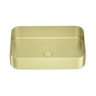 OPAL Stainless Steel Above Counter Basin BRUSHED GOLD Basins Nero 