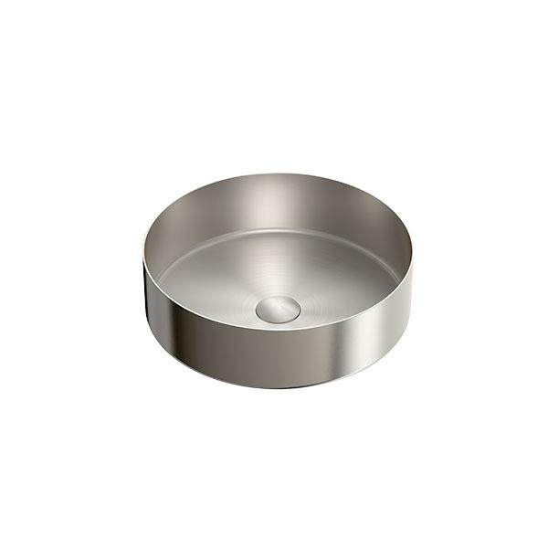 Opal Stainless Steel Above Counter Round Basin Brushed Nickel Basins Nero 