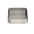 OPAL Stainless Steel Above Counter Square Basin Brushed Nickel Basins Nero 