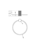 Opal Towel Ring BRUSHED NICKEL 2580A-BN Accessories Nero 