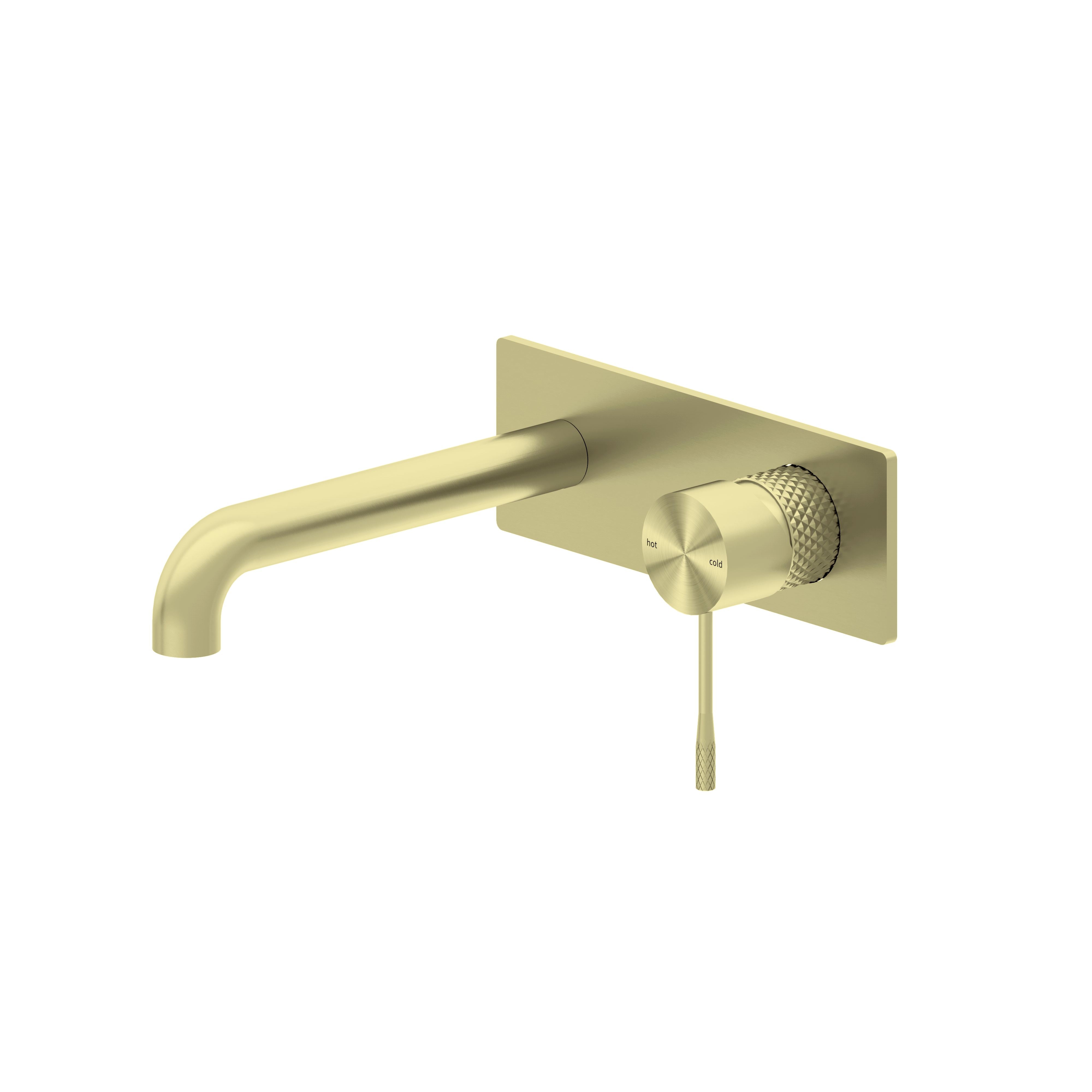 OPAL Wall basin/ Bath Mixers BRUSHED GOLD YSW2519-07A-BG Tapware Nero 