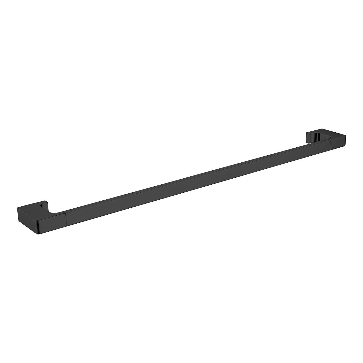 PEARL Single Towel Rail 800mm MATTE BLACK 8030-MB Accessories Nero 