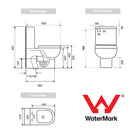 Qubi Wall Faced Boxed Rim Toilet Suite - TOILETQUBI Toilets ECT 